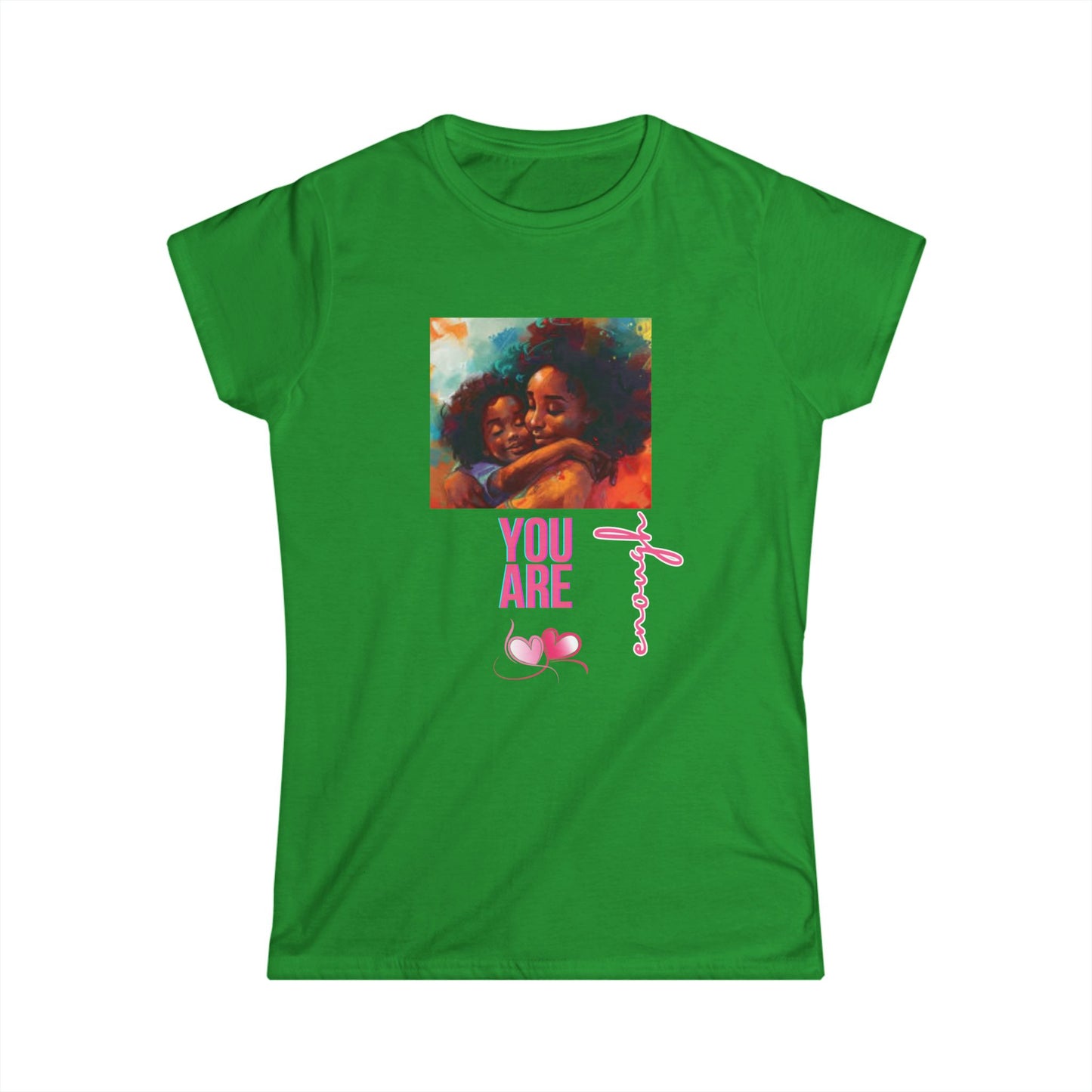 Empowering Women's Softstyle Tee - 'You Are Enough' Design
