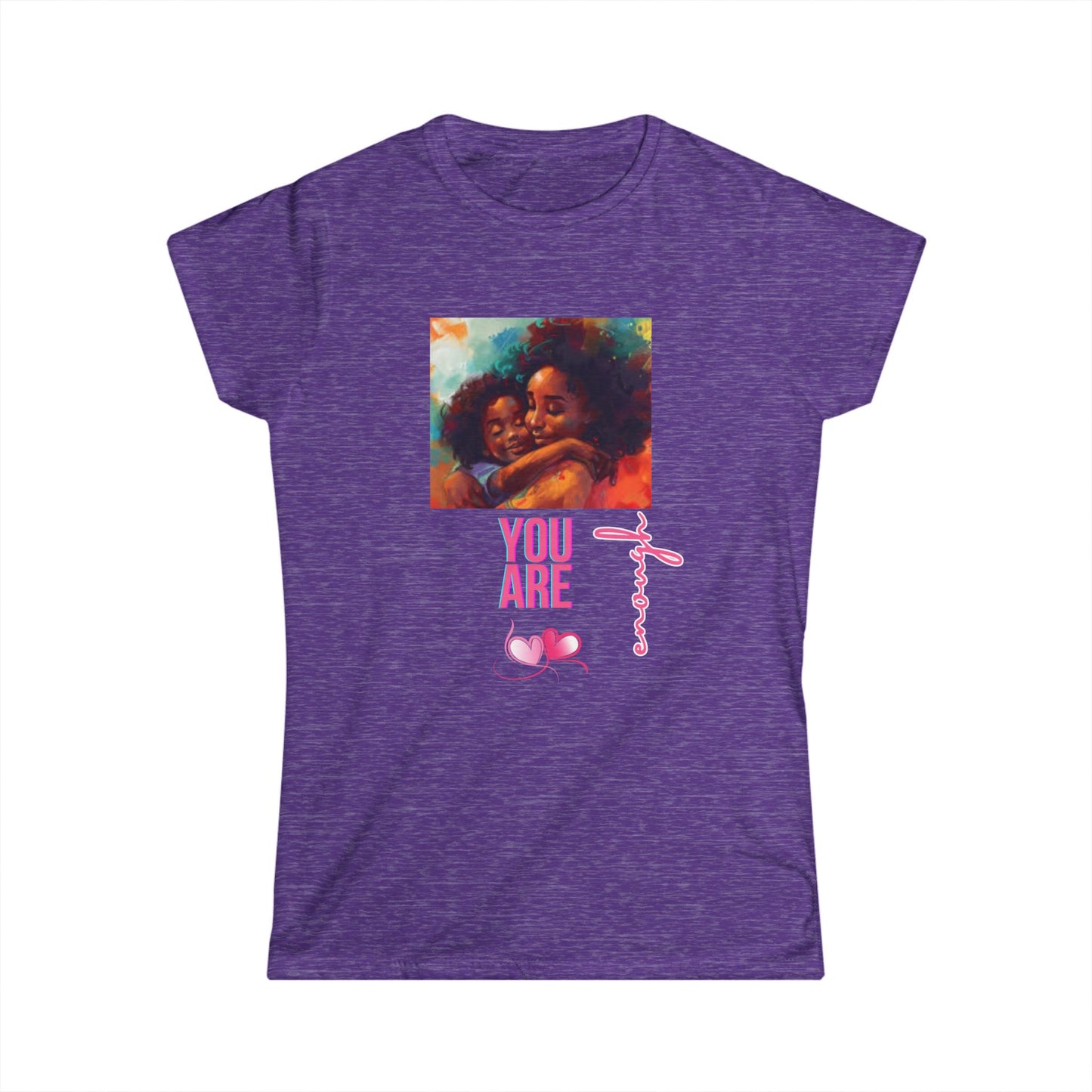 Empowering Women's Softstyle Tee - 'You Are Enough' Design