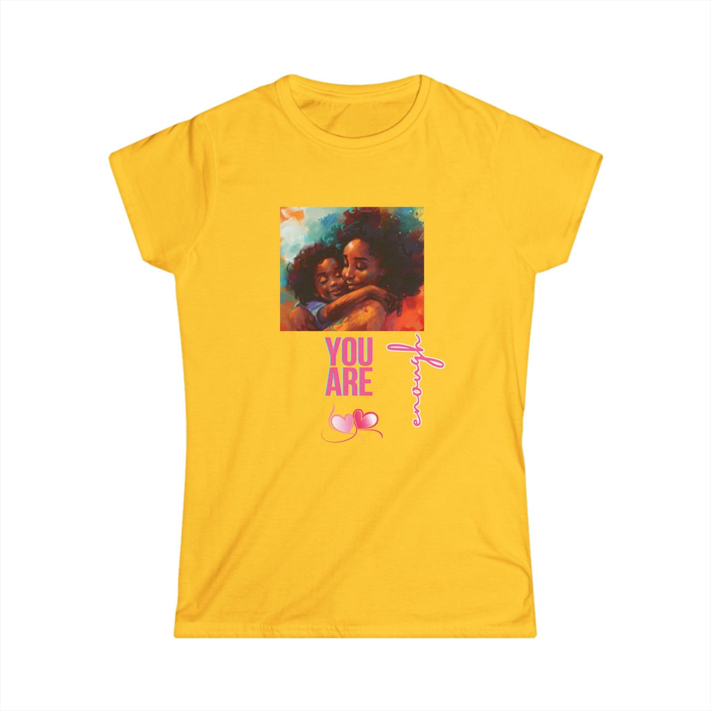 Empowering Women's Softstyle Tee - 'You Are Enough' Design